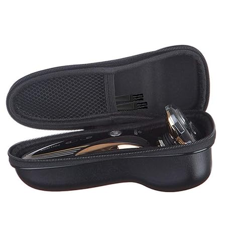 Electric Razor Storage Case – Portable Hard EVA Travel Carrying Case with Mesh Pocket, Waterproof Shockproof Protective Grooming Organizer Bag for Men’s Shavers and Accessories, Compatible with Philips, Braun, Gillette and More
