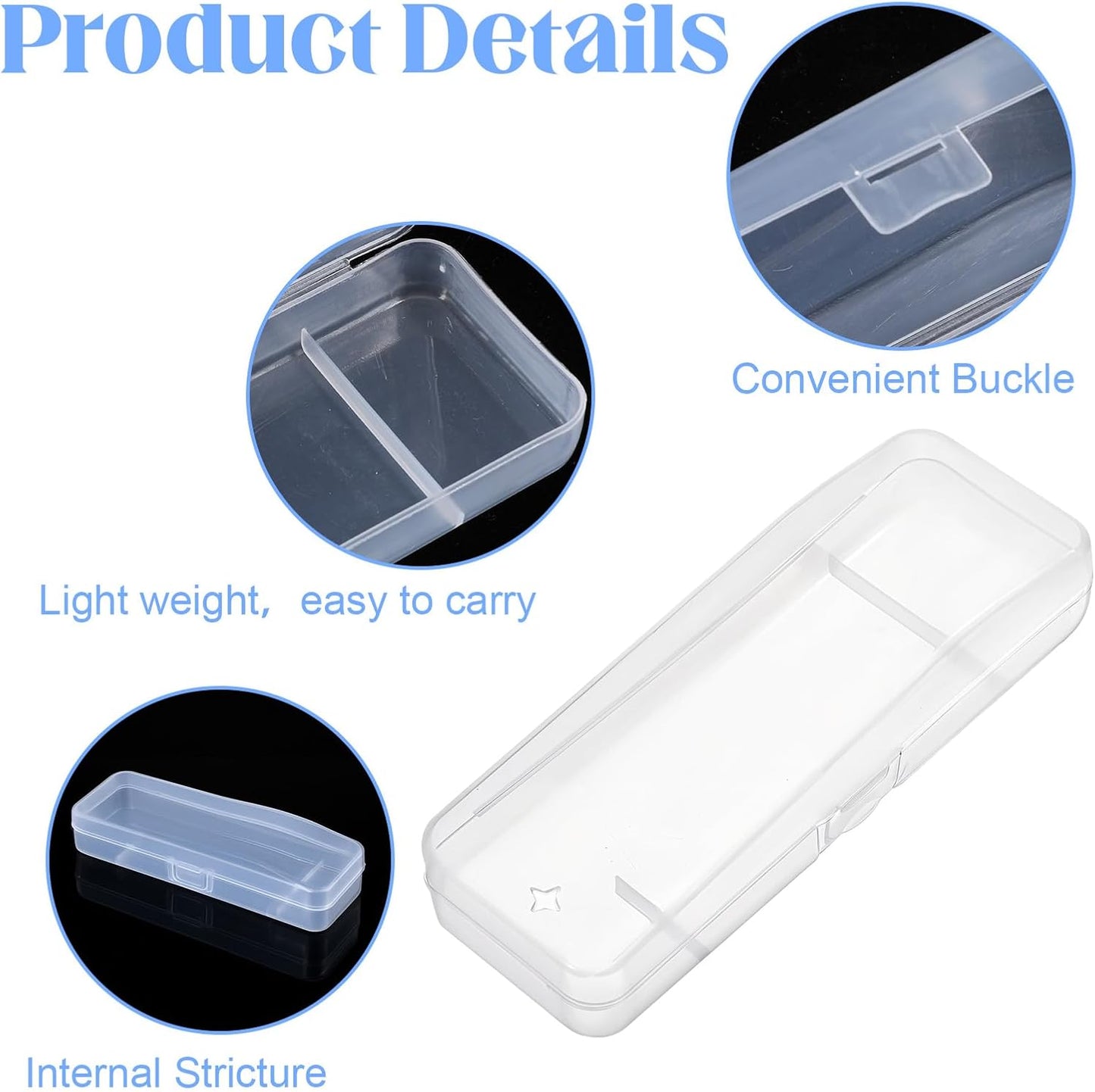 Razor Storage Case – Portable Transparent Plastic Protective Box, Compact Shaver Organizer for Men’s Razors and Blades, Dustproof and Moisture-Resistant Grooming Tool Holder for Home, Business Trips, Gym, and Travel