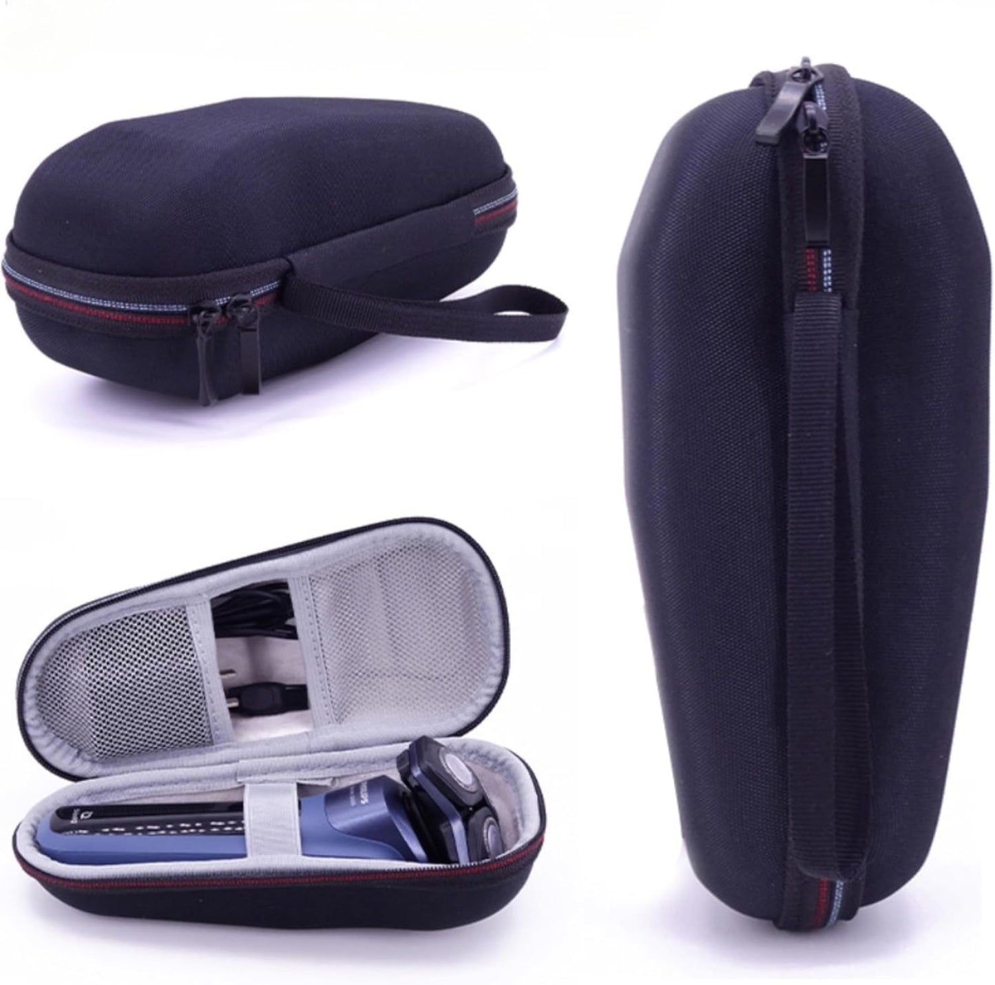 Razor Storage Case – Portable Hard EVA Travel Carrying Case for Men’s Shavers, Waterproof Shockproof Protective Grooming Organizer, Durable Razor Holder Compatible with Gillette, Harry’s and More, Ideal for Home, Business Trips, Gym, and Travel