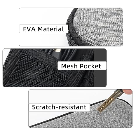 Razor Storage Case – Fabric Portable Travel Carrying Pouch with Zipper, Waterproof Scratch-Resistant Grooming Tool Organizer Bag for Men’s Shavers, Compact Razor Holder for Home, Business Trips, Gym, and Travel