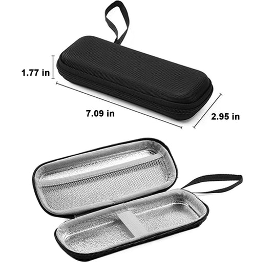 Razor Travel Case – Portable Hard EVA Storage Box for Men’s Shaving Tools, Waterproof Shockproof Organizer Bag Compatible with Gillette, Harry’s, and More, with Mesh Pocket & Elastic Strap, Perfect for Home, Business Trips, Gym and Travel