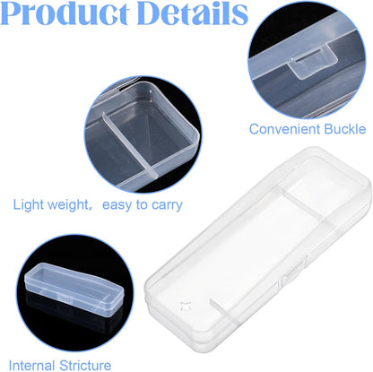 Razor Storage Case – Portable Transparent Plastic Protective Box, Compact Shaver Organizer for Men’s Razors and Blades, Dustproof and Moisture-Resistant Grooming Tool Holder for Home, Business Trips, Gym, and Travel