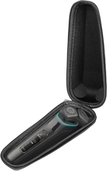 Razor Storage Case – Portable EVA Hard Shell Travel Protective Bag, Waterproof Shockproof Anti-Pressure Organizer Pouch for Manual and Electric Shavers, Compatible with Gillette, Braun, Philips, Panasonic, Schick and More