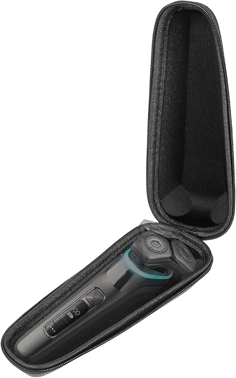 Razor Storage Case – Portable EVA Hard Shell Travel Protective Bag, Waterproof Shockproof Anti-Pressure Organizer Pouch for Manual and Electric Shavers, Compatible with Gillette, Braun, Philips, Panasonic, Schick and More