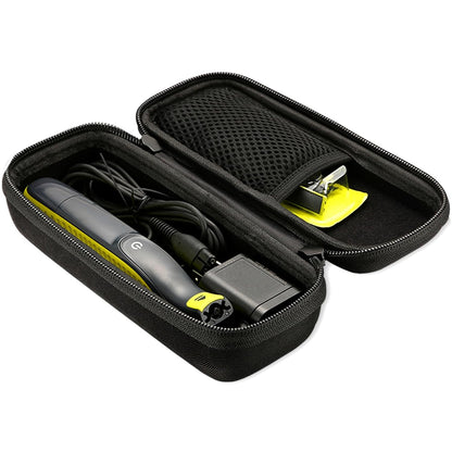 Razor Storage Case for Men – Portable Hard EVA Travel Carrying Case with Hand Strap, Waterproof Shockproof Protective Shaver Organizer Bag, Compatible with Gillette, Harry’s, and More, Ideal for Home
