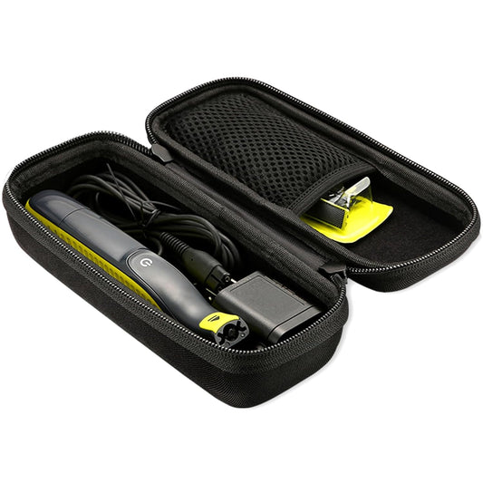 Razor Storage Case for Men – Portable Hard EVA Travel Carrying Case with Hand Strap, Waterproof Shockproof Protective Shaver Organizer Bag, Compatible with Gillette, Harry’s, and More, Ideal for Home