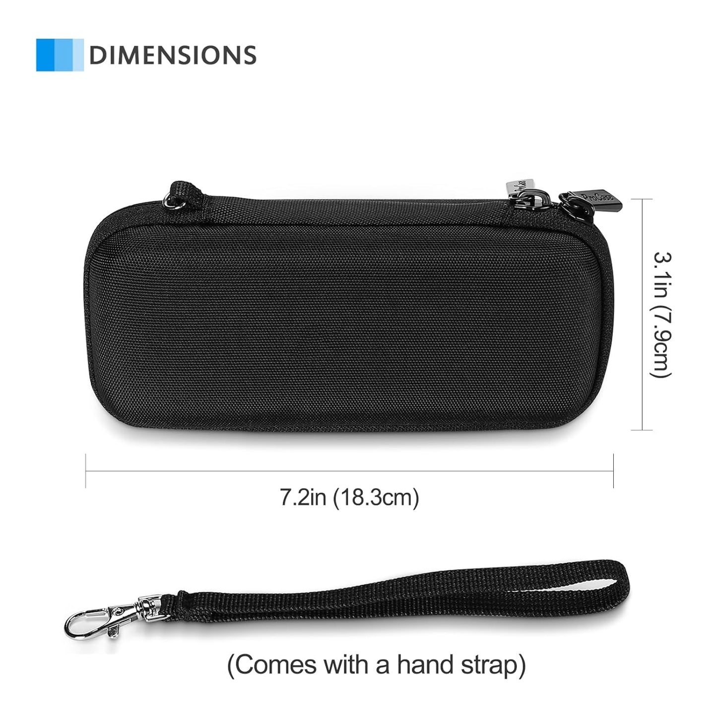 Razor Storage Case for Men – Portable Hard EVA Travel Carrying Case with Hand Strap, Waterproof Shockproof Protective Shaver Organizer Bag, Compatible with Gillette, Harry’s, and More, Ideal for Home