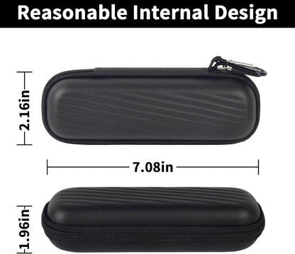 Razor Storage Case – Portable Hard EVA Travel Carrying Case, Waterproof Shockproof Protective Grooming Organizer Bag for Electric and Manual Shavers, Compact Men’s Travel Toiletry Holder Compatible with Philips, Braun, Gillette, Panasonic