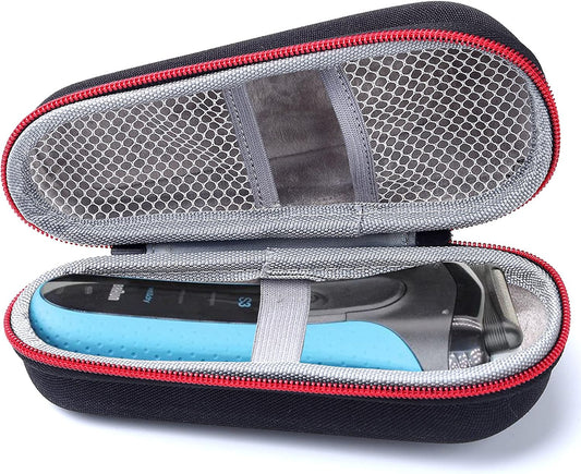 Razor Storage Case – Portable Hard EVA Travel Carrying Case, Waterproof Shockproof Protective Shaver Organizer Bag, Durable Grooming Tool Holder Compatible with Philips, Braun, Gillette, Panasonic and More