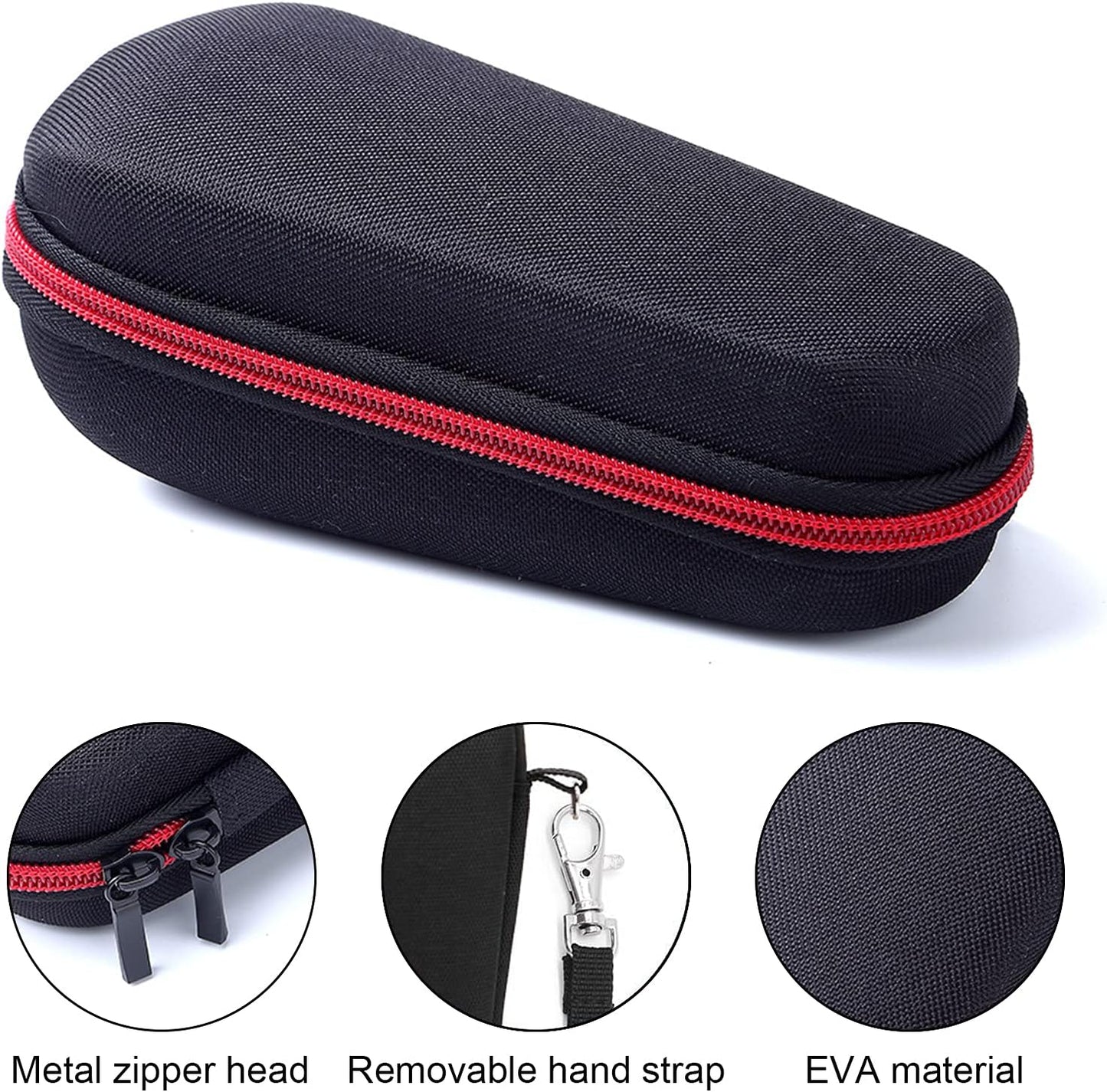 Razor Storage Case – Portable Hard EVA Travel Carrying Case, Waterproof Shockproof Protective Shaver Organizer Bag, Durable Grooming Tool Holder Compatible with Philips, Braun, Gillette, Panasonic and More