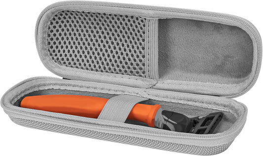 Razor Storage Case for Men – Portable Hard EVA Travel Carrying Case, Waterproof Shockproof Dustproof Shaver Organizer Bag, Fits Multiple Razors and Blades, Durable Protective Grooming Kit Box for Home, Business Trips, Gym, and Travel