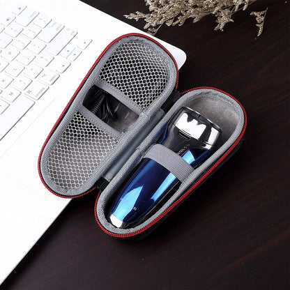 Razor Storage Case – Portable Hard EVA Travel Carrying Case, Waterproof Shockproof Protective Shaver Organizer Bag, Durable Grooming Tool Holder Compatible with Philips, Braun, Gillette, Panasonic and More