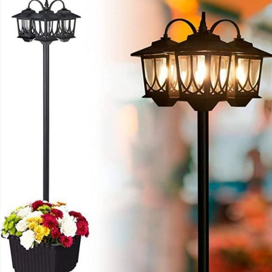 💡3-head waterproof solar lights. 60 lumens. 2 spare bulbs.